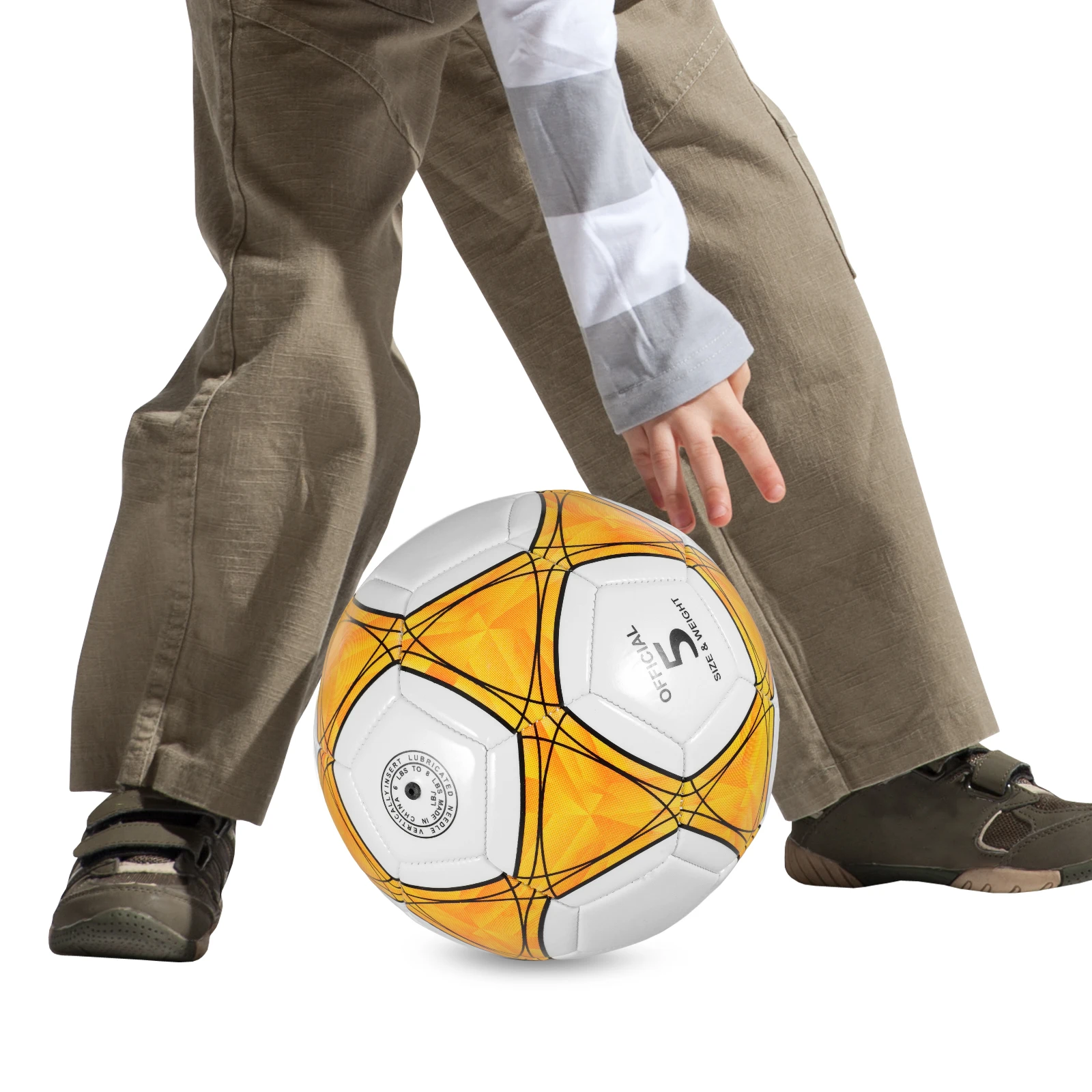 

1pc Red Football Ball Size 5 Soccer For Kids Boys Training Lightweight Portable Outdoor Sports Game Gift Agility Wear-Resistant