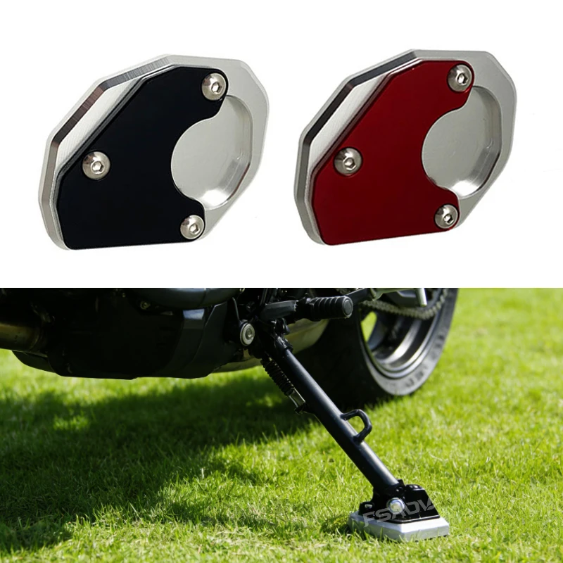 2023 Motorcycle Aluminium Kickstand Foot Side Stand Extension Pad Support Plate For Trident 660 TRIDENT660 Trident660 2021 2022
