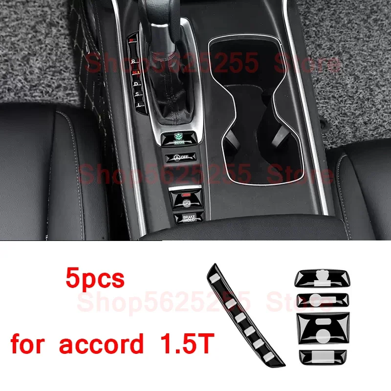 For Honda Accord 10th 2018-2021 Car Switch Frame Lift Panel Button Trim Cover Sticker Car Interior Modification Accessories