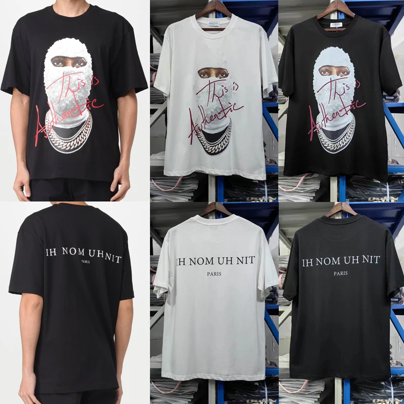 

Europe America High Street IH NOM UH NIT T-shirts Men Women Casual Fashion All-match Ih Nom Uh Nit Top Tee Shirt