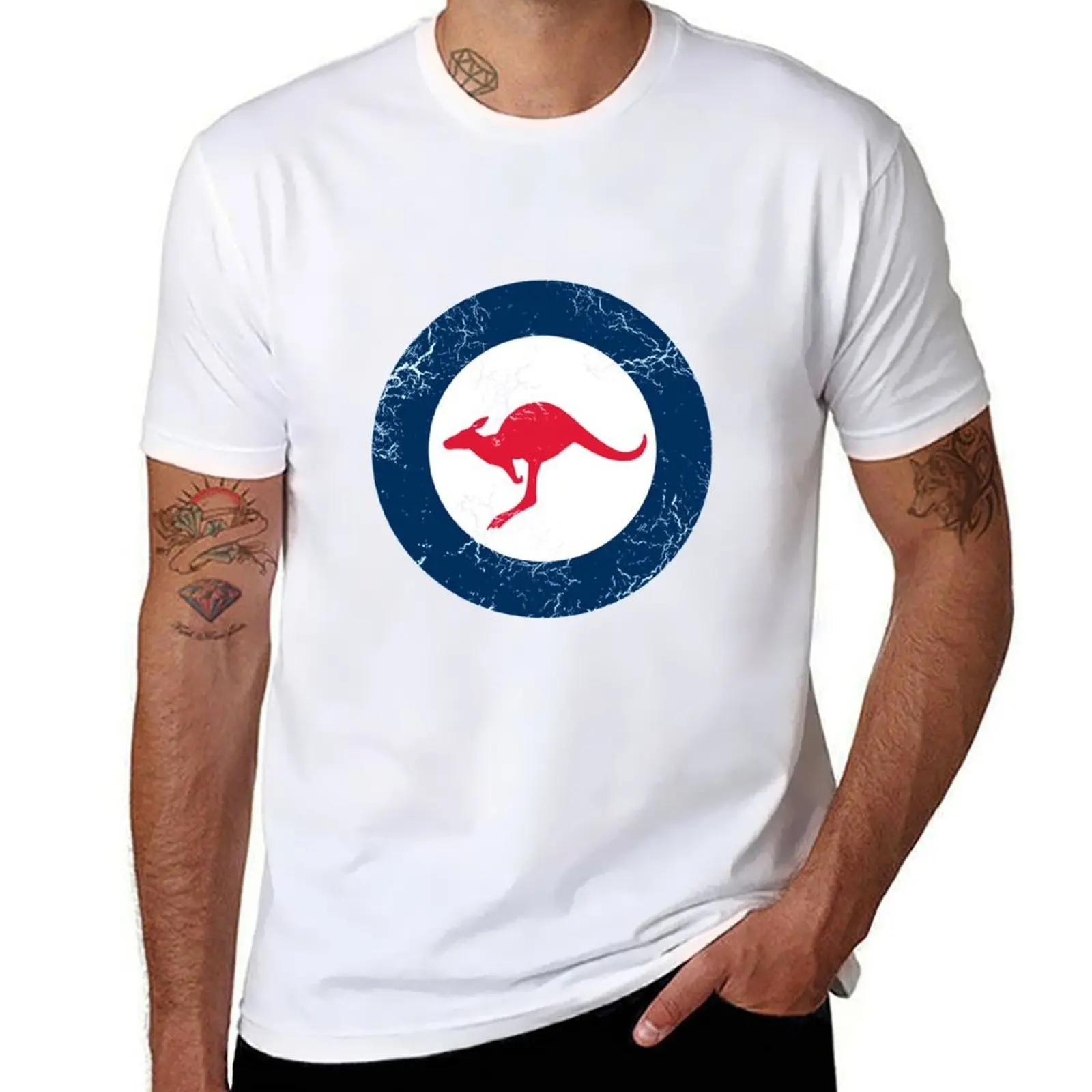

Military Roundels - RAAF - Royal Australian Air Force T-Shirt man t shirt cotton high quality man t shirt designer T-Shirt