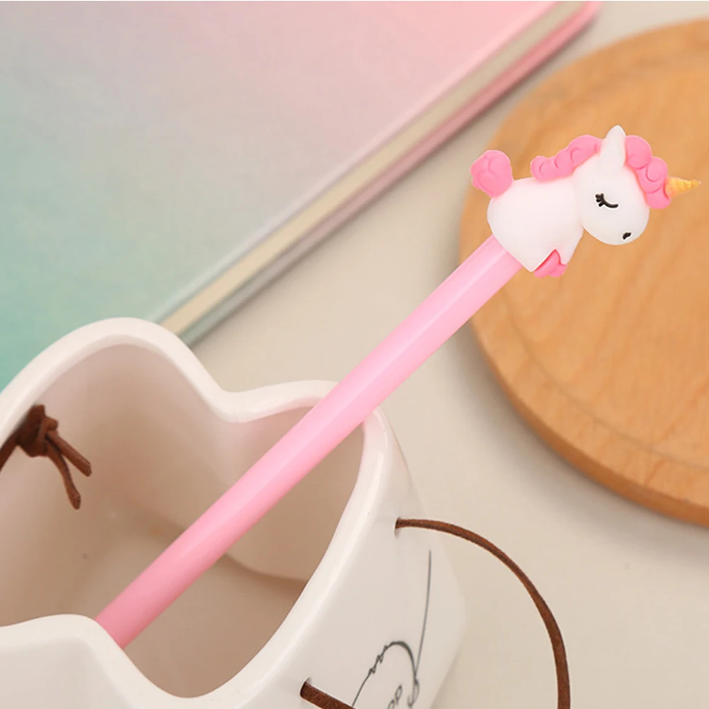 16Pcs Gel Pen Neutral Type Cartoon Design Smooth Writing Ergonomic Grip Portable Stationery Suitable for Study Office