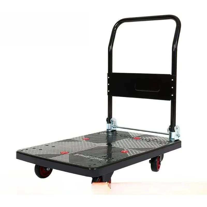 LTT silent single-layer flat truck double-layer trolley small push-pull truck