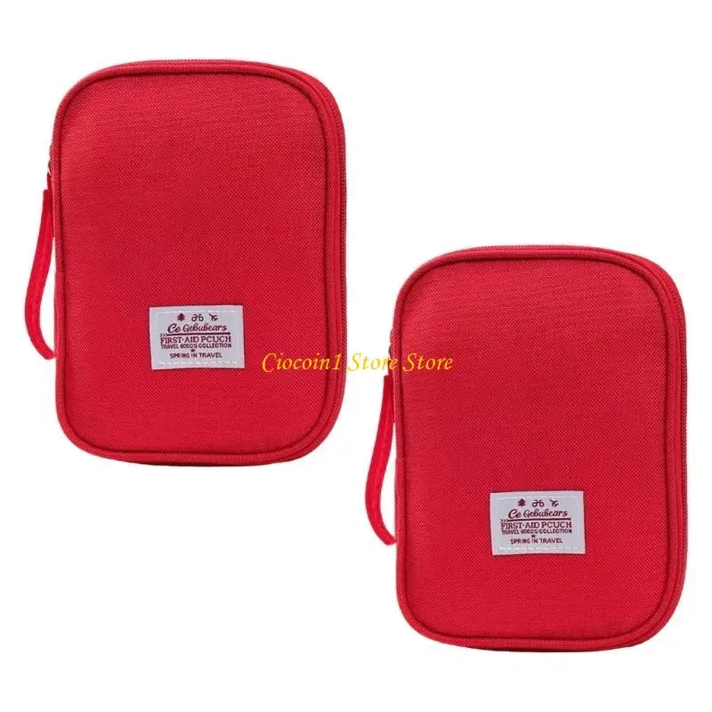 A3PC ความจุขนาดใหญ่ First Aid Storage กระเป๋ากันน้ำ Anti Fall Design สำหรับ Home Travel Hiking Camping การป้องกันความปลอดภัย