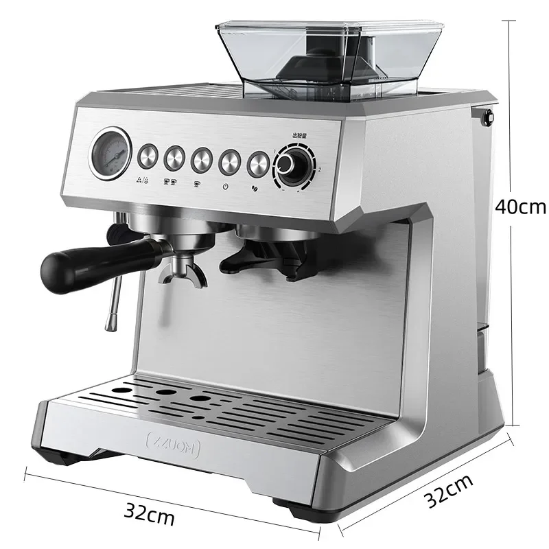 Fully Automatic Espresso Machine Multi-function Coffee Machines 20Bar High Pressure Coffee Bean Grinding Machine Steam Foam Milk