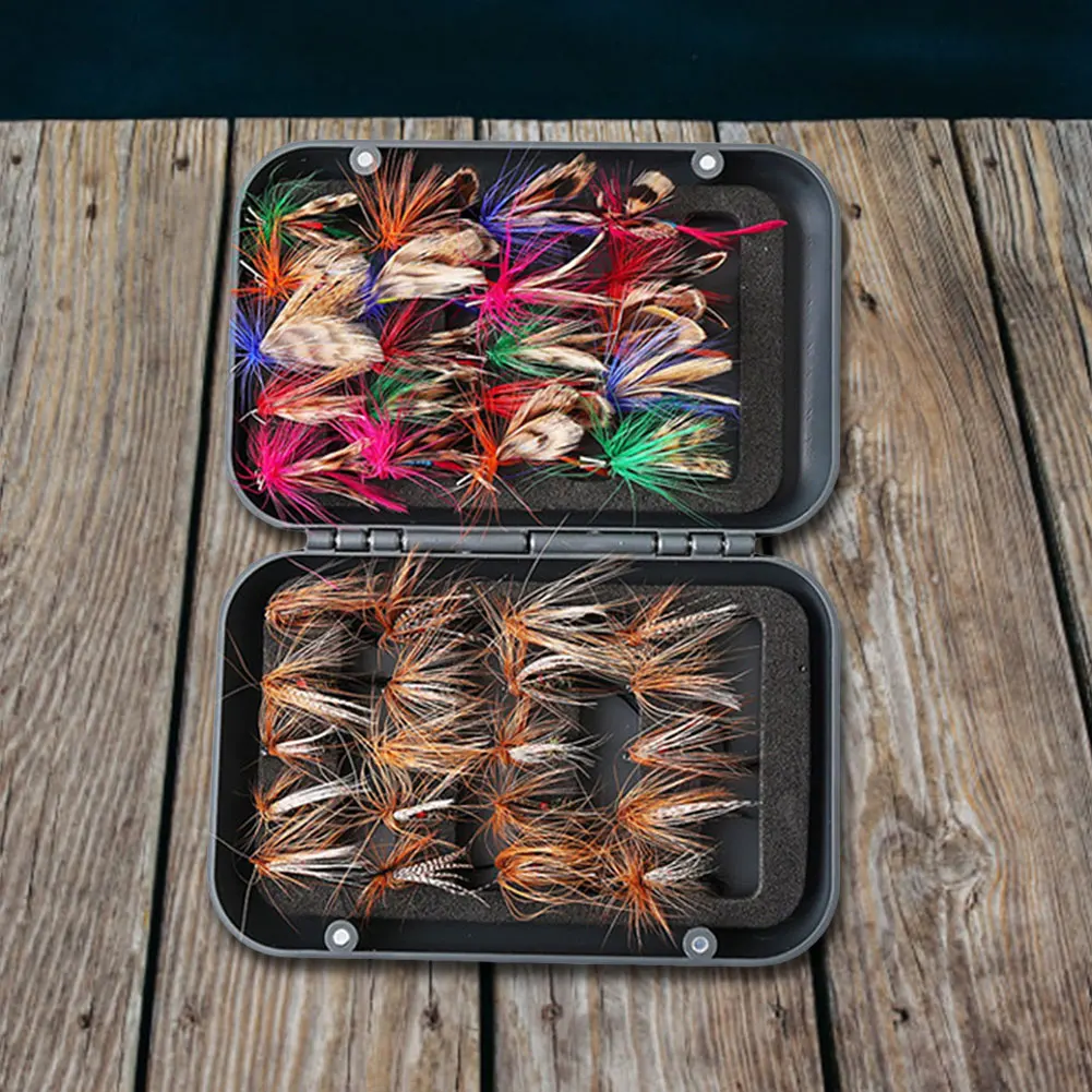  64 قطعة يطير ذبابة الصيد عدة مع FlyBox بيونيك الحشرات الذباب يطير الصيد السحر الحشرات الاصطناعية الصيد الطعوم لسمك السلمون المرقط #2