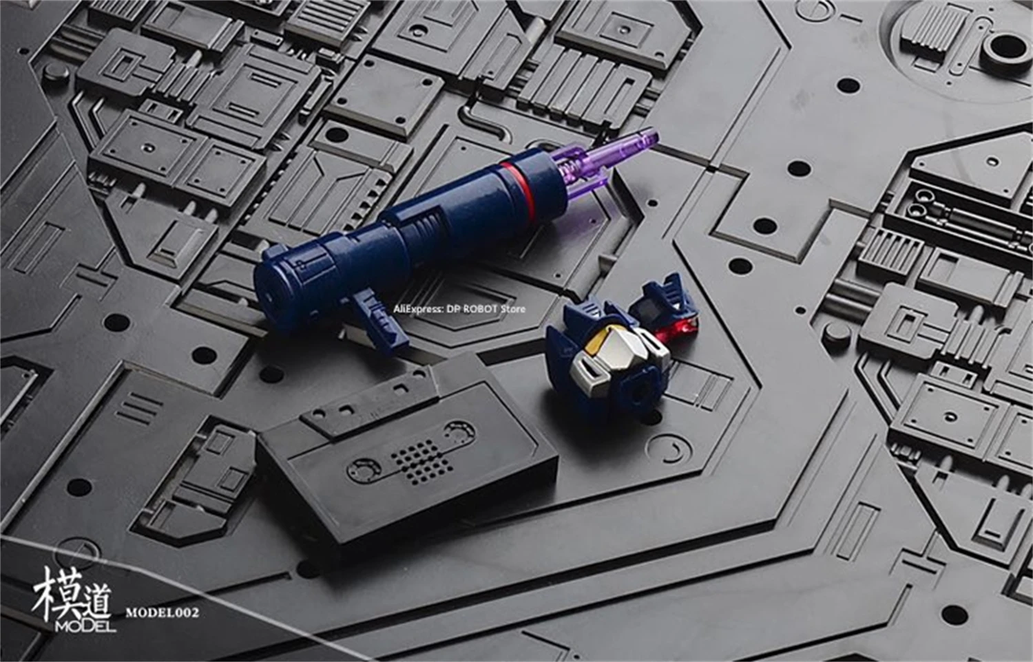 Model-002 Luminescent Head Luminescent Gun Sound Tape Upgrade Kit For MP13 Or KO Ver Soundwave Figure