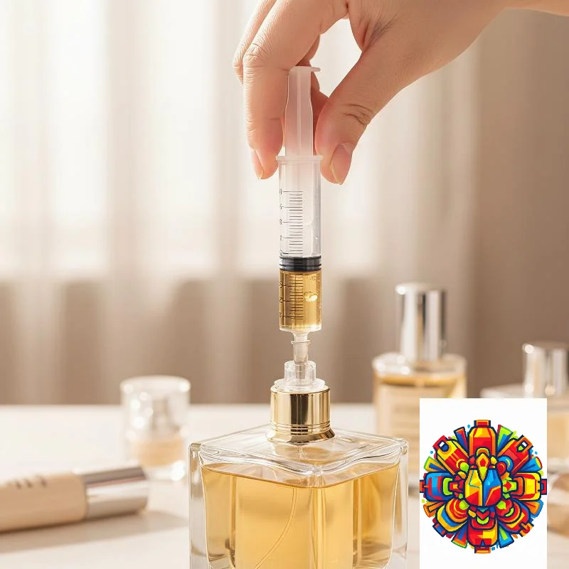 Clear Syringe Perfume Dispenser Accurate Refill Conversion Head Portable Durable for Home Travel Perfume Refilling