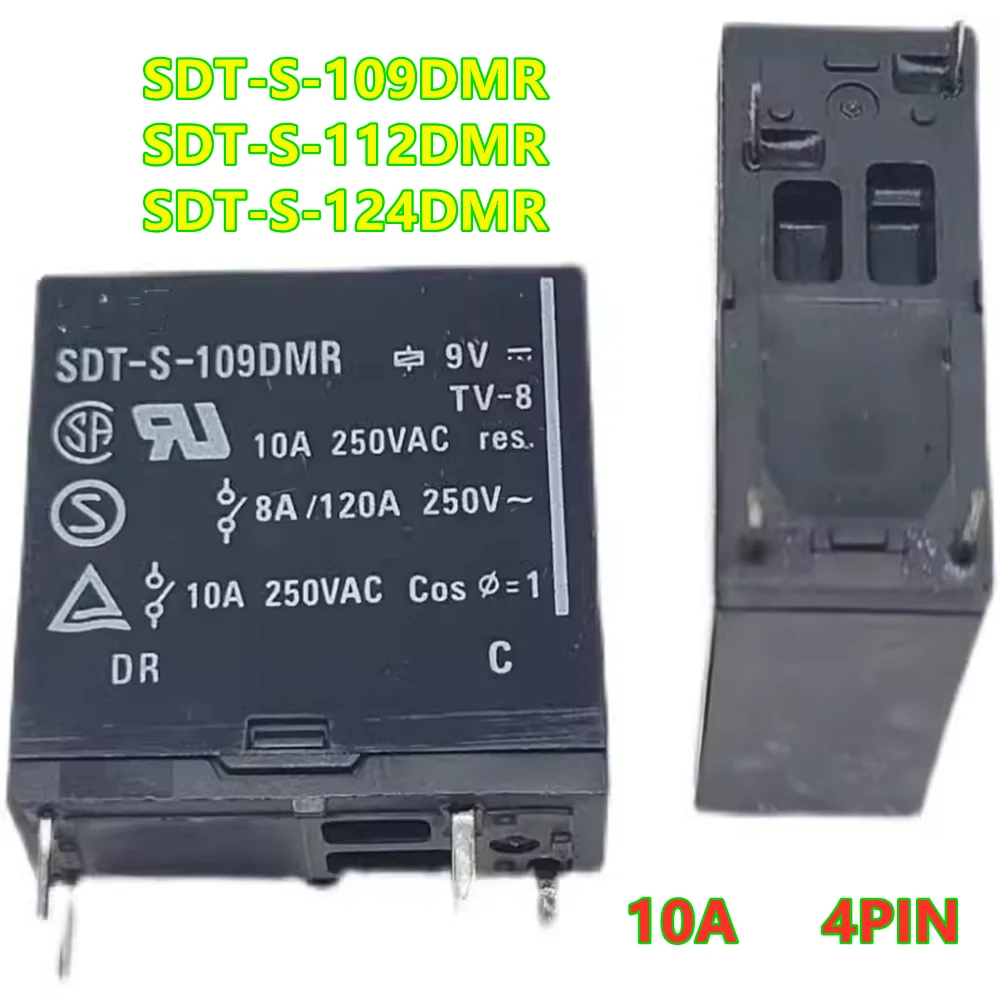 

Free shipping 10PCS/lot 100%Original New Relay SDT-S-109DMR SDT-S-112DMR SDT-S-124DMR SDT S 124DMR 9VD 12VDC 24VDC 10A 4PIN