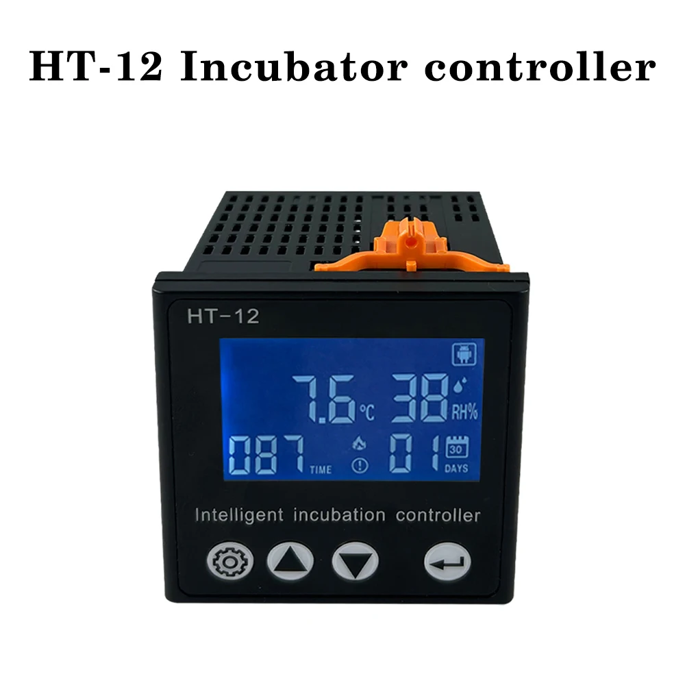 30~39.5℃ HT-12 Temperature Controller Thermostat LCD Display Temperature and Humidity Controller Smart Incubator 0~99%RH