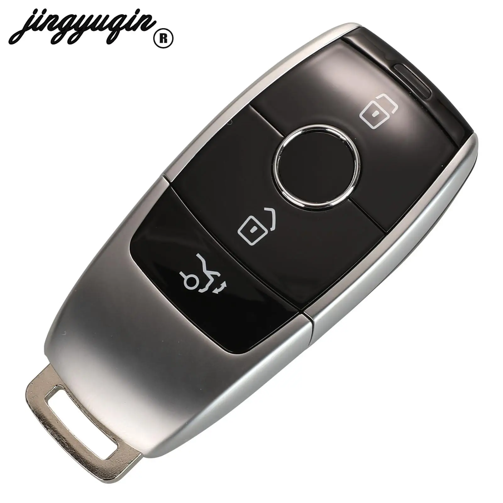 jingyuqin 3-przyciskowa obudowa zdalnego kluczyka samochodowego do Mercedes Benz 2017 E Class W213 2018 S Fob Smart Case