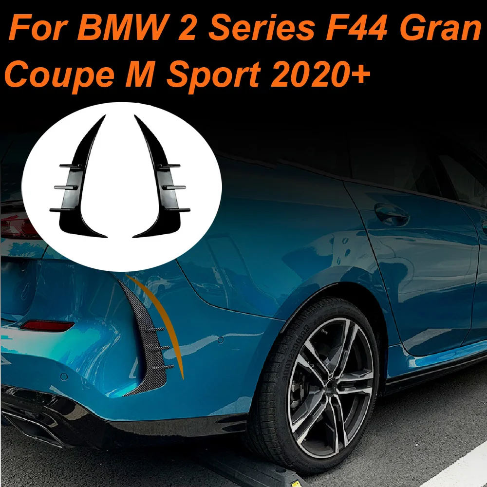 

For BMW 2 Series F44 Gran Coupe M Sport 2020+ Rear Bumper Splitter Lip Body Kit Spoiler Air Vent Cover