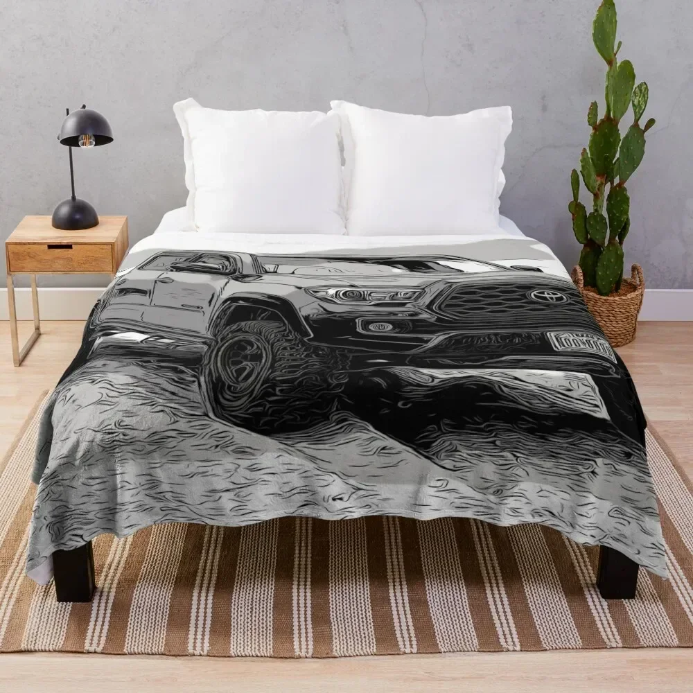 

Tacoma truck Throw Blanket Warm Flannel Blanket for Couch Chair Bedroom