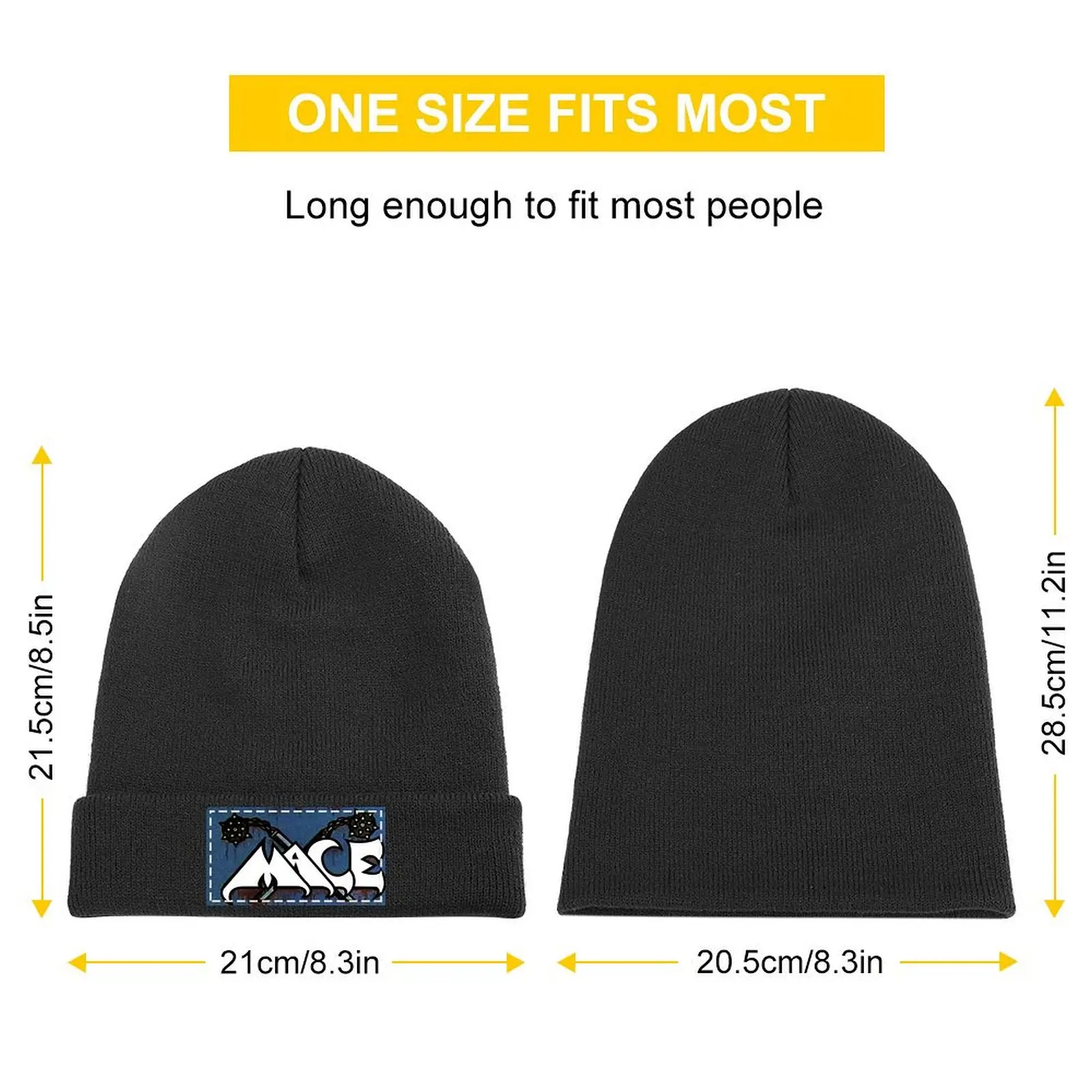 Original MACE logo Knitted Cap Rugby western Hat Women's Hats 2025 Men's