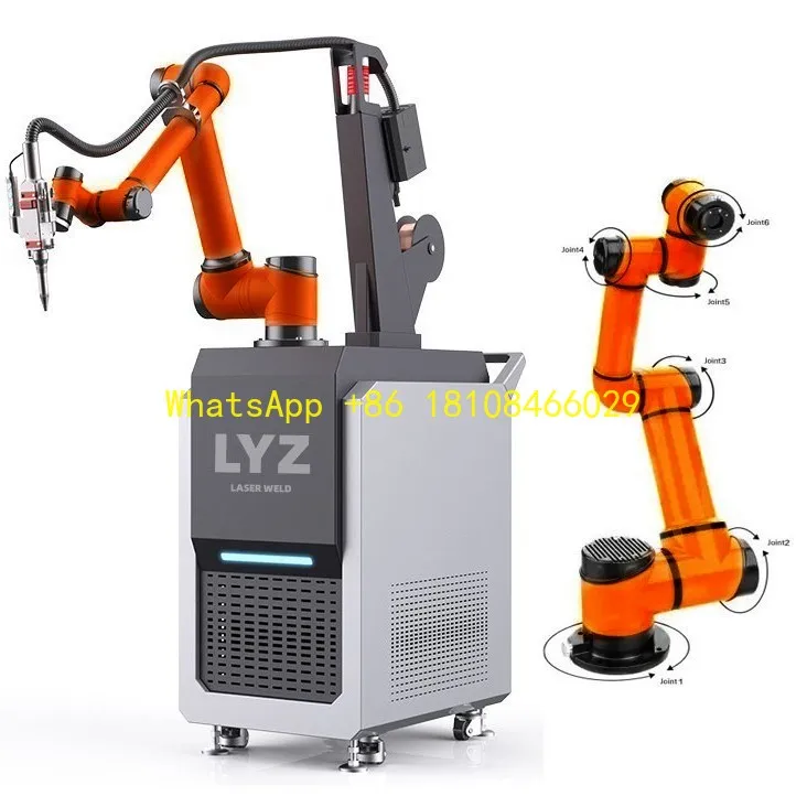 LYZ New Condition 6 Axis CNC Automatic Welding Robot Collaborative Mig Tig Laser with Lightweight PLC Core Components 440V/380V