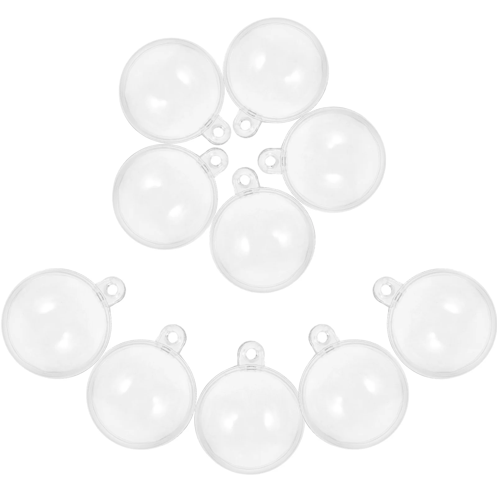 

10Pcs Aquarium Floating Balls Clear Fillable Plastic Ball Hanging Hole Fish Tank Decoration Party Supplies Fillable Ball