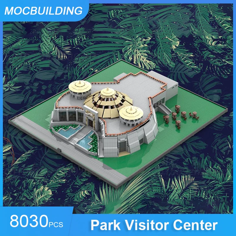 MOC Building Blocks Park Visitor Center Model DIY Assemble Bricks Architecture Educational Creative Collect Toys Gifts 8030PCS