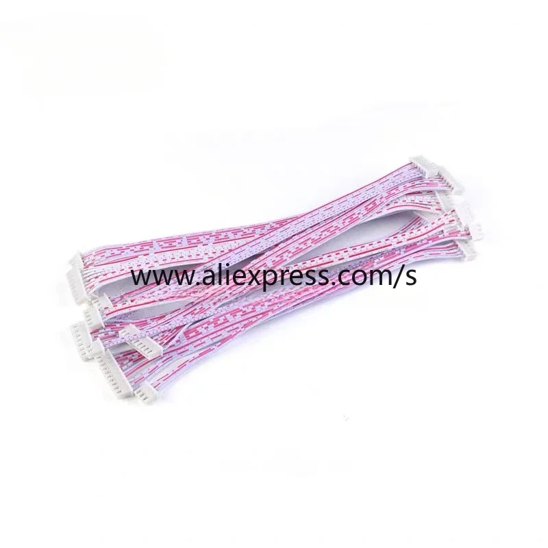 10Pcs XH2.54 XH 2.54mm 2/3/4/5/6/7/8/9/10/12 Pin Female Plug Terminal Cable JST Wire Connector Single/Double Head Red White Line