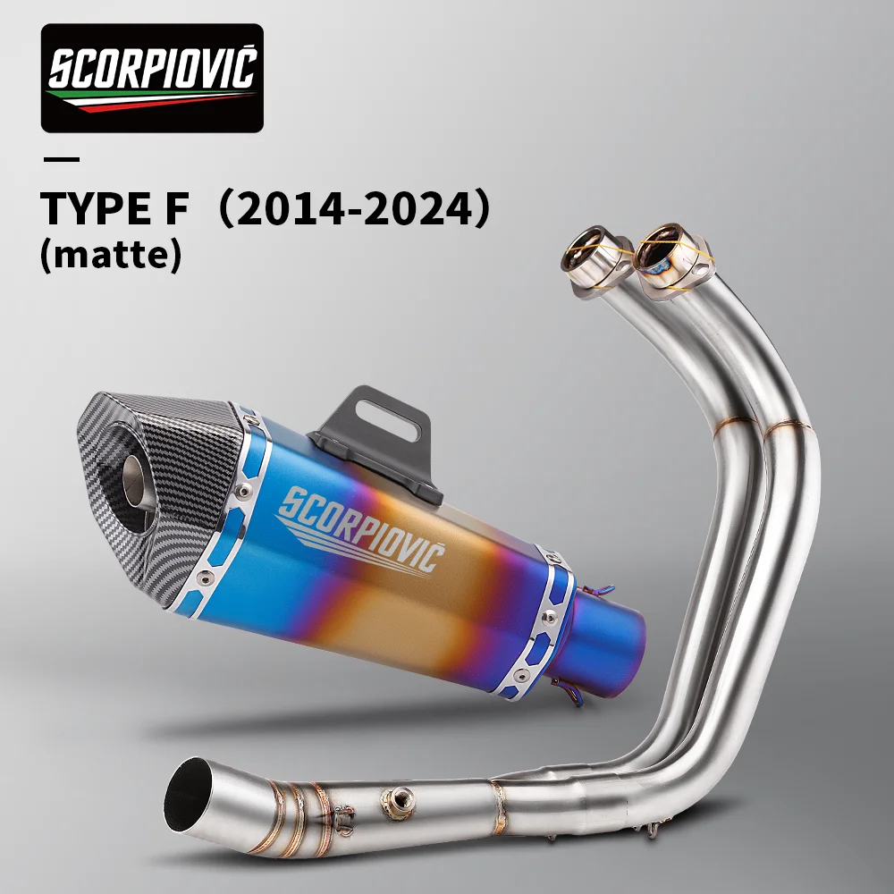 Geschikt voor MT-07 FZ-07 2014 - 2024 TRACER 7/GT TRACER 700/GT motorfiets uitlaatsysteem pakket