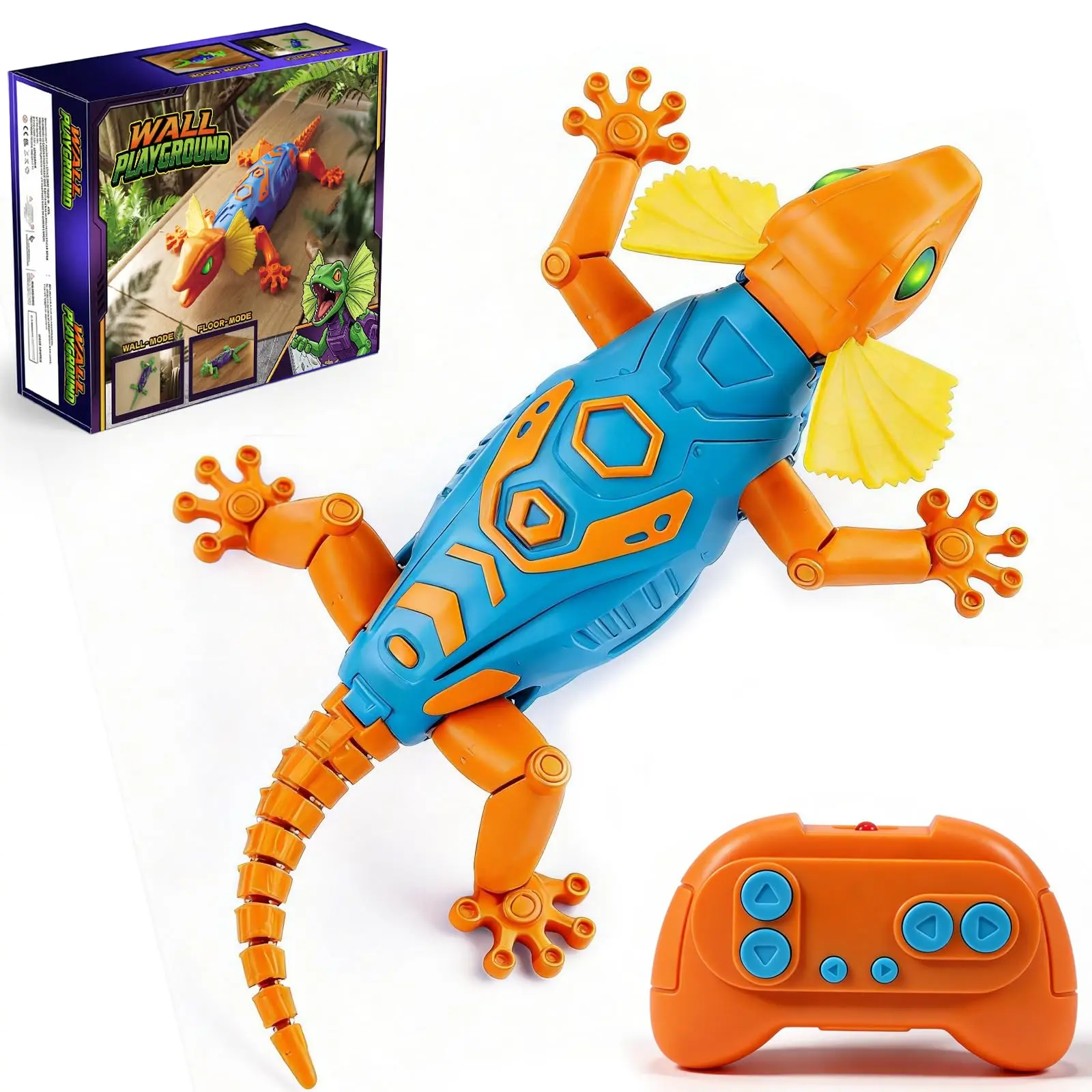 Remote Control Wall Climbing Gecko RC Lizard Toy Rechargeable Type C Anti Gravity Realistic Animal Prank Toy for Kids Boys Girls