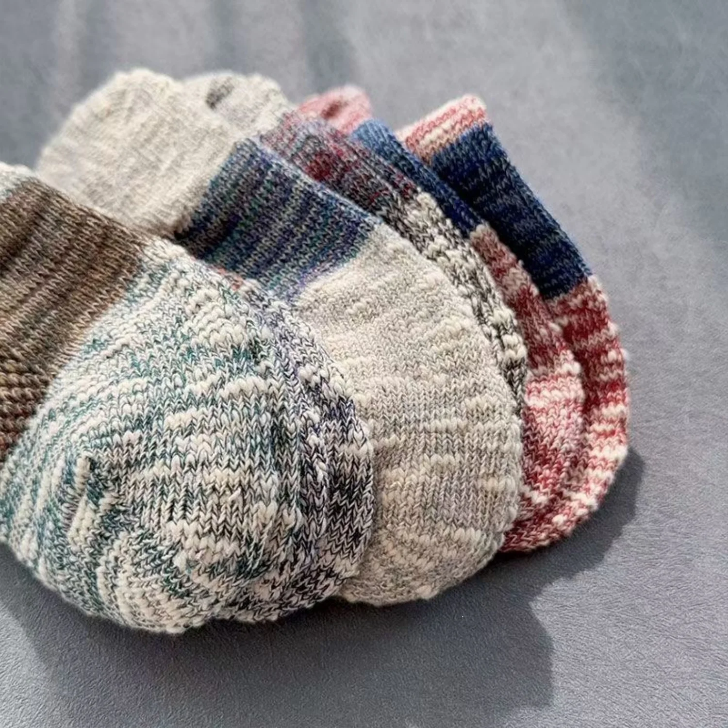 メンズ ヴィンテージ スラブヤーン アンクルソックス レトロ - Ankle Sock Low Cut のレビューと価格
