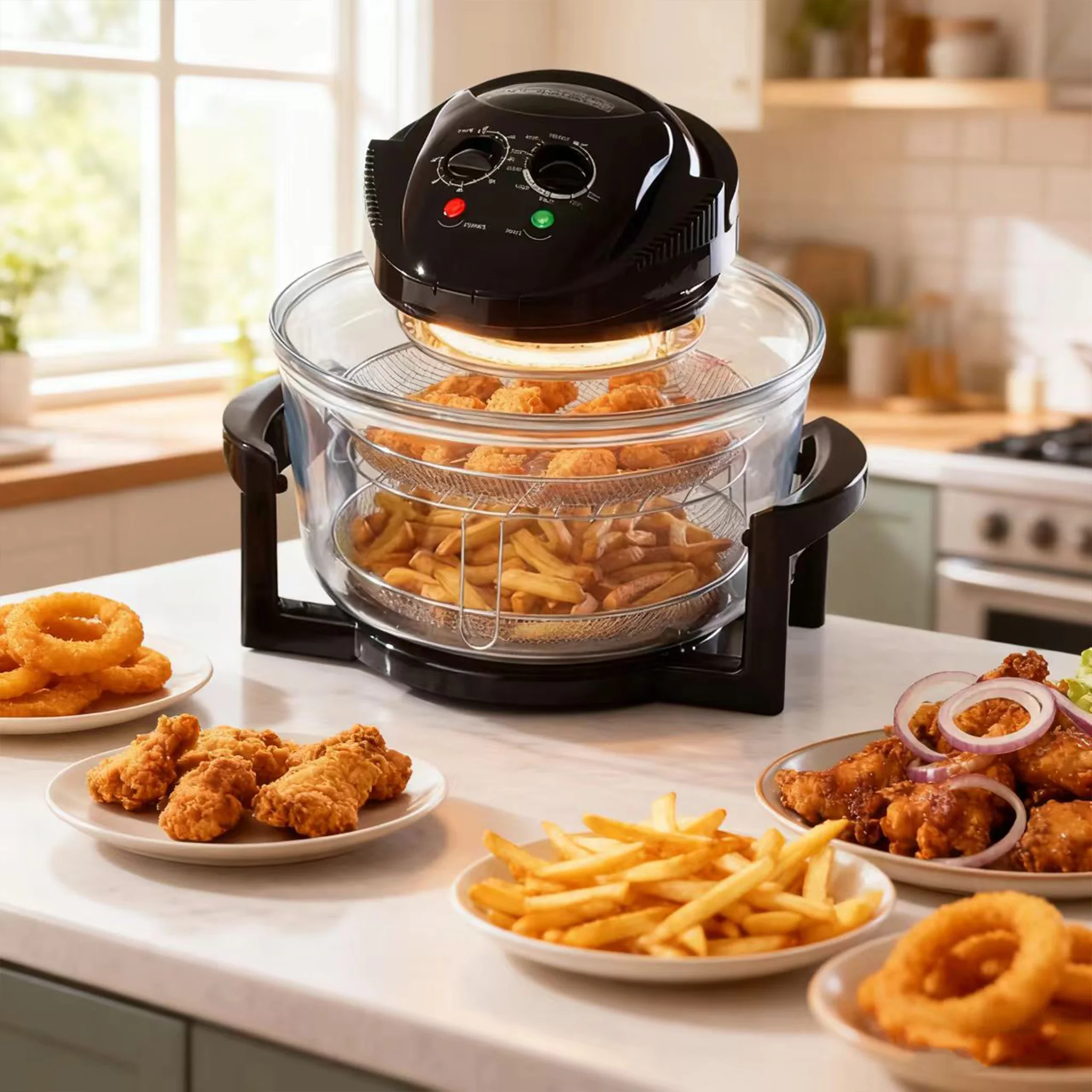 Multifunctional High Power Household Microwave Oven air Fryer Deep Fryer