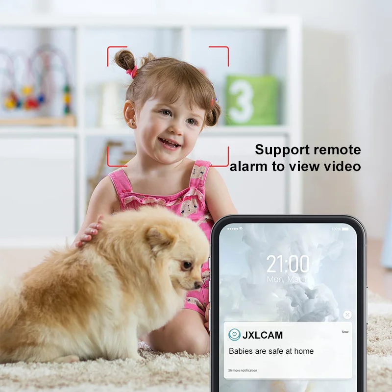 1080 HD IP Camera Mini WiFi Camera with Infrared Night Vision 2-Way Audio Motion Tracker Wireless Home Security V380 Monitor Cam