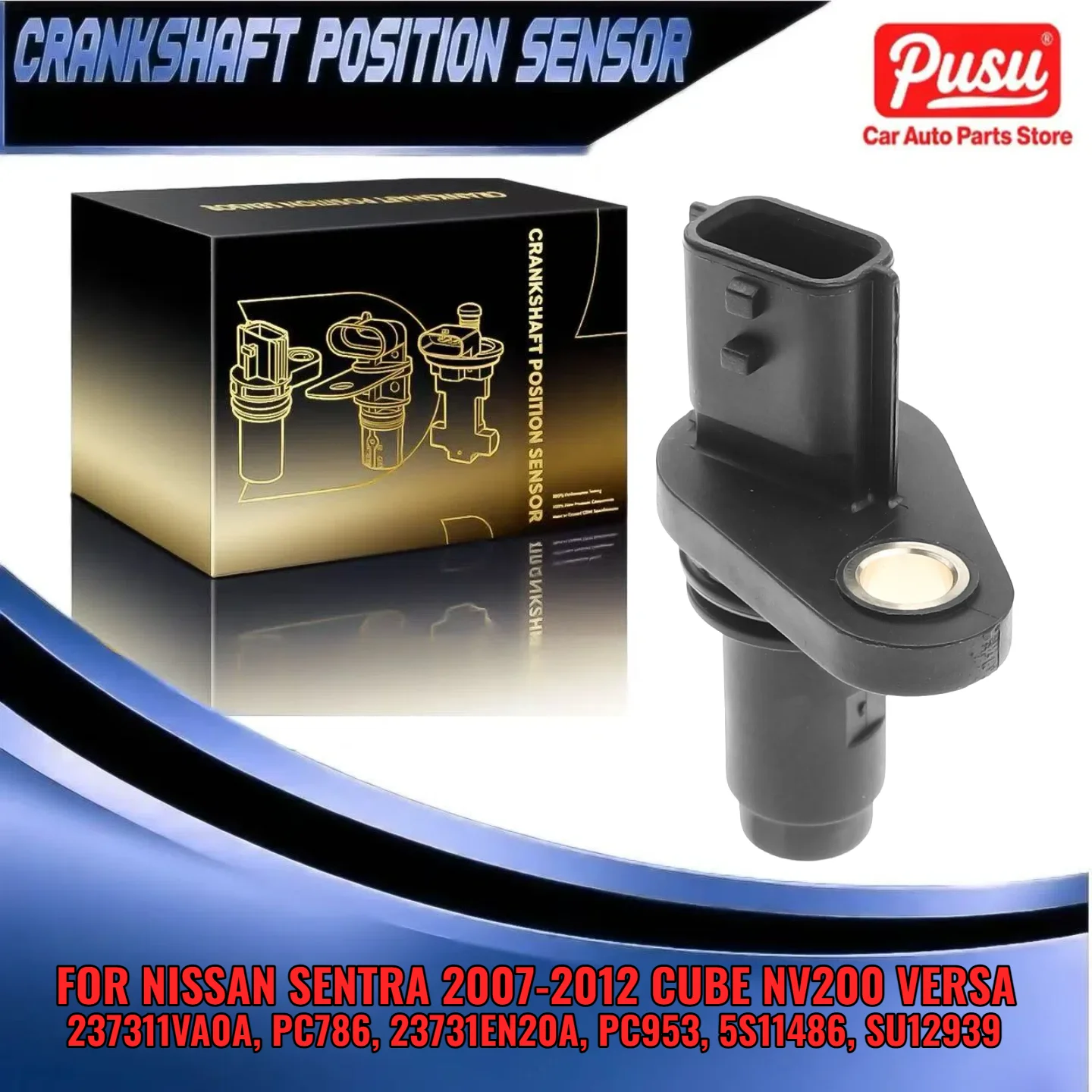 

New Crankshaft Position Sensor for Nissan Sentra 2007-2012 Cube NV200 Versa Note 237311VA0A PC786