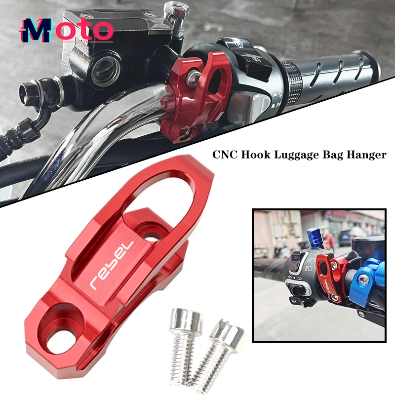 2024 For Honda REBEL CMX1100 Rebel 1100 CMX 300 500 CM500 CM300 Motorcycle Handlebar Helmet Hook Luggage Bag Hook Holder Hanger