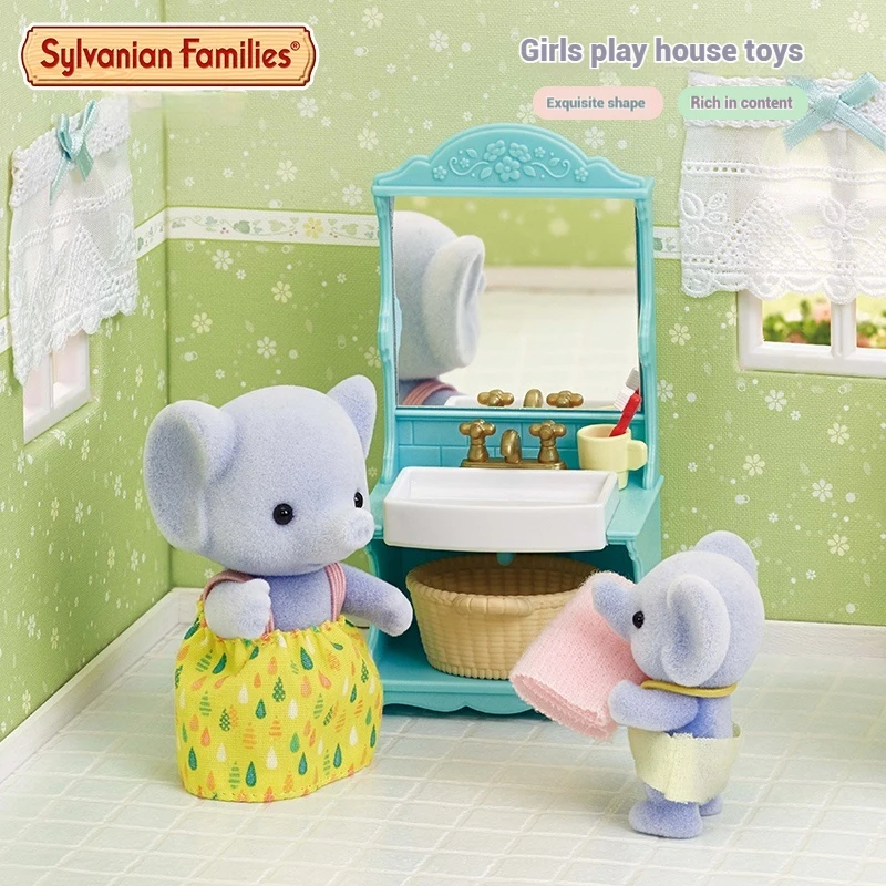 Authentic Sylvanian Families Anime Character Simulation Playhouse Toy Room Decoration Toy Christmas Gift