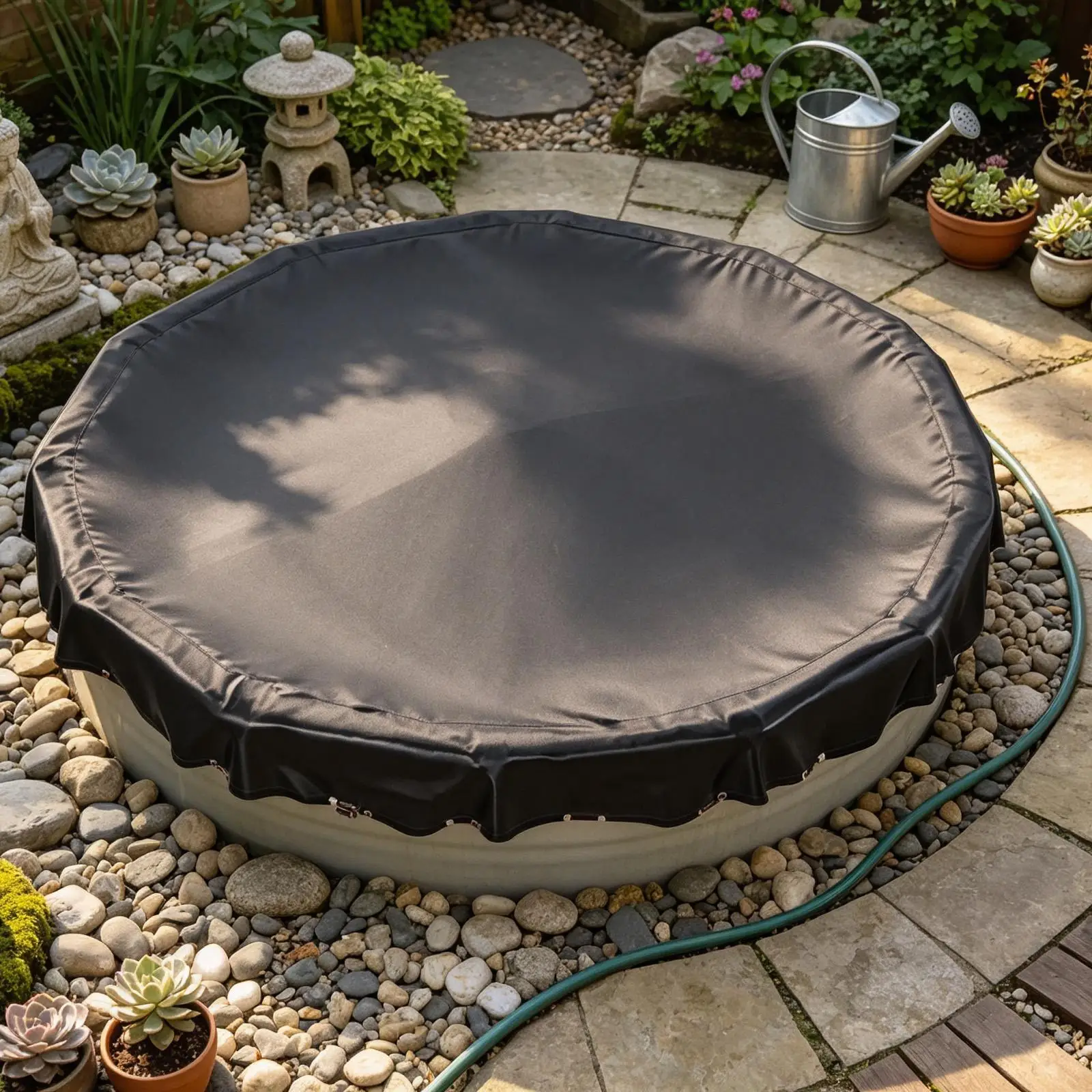 Round Pool Cover Dustproof Waterproof Foldable Round Protection Outdoor Swimming Pool Cover For Swim Lake River Water Outdoor