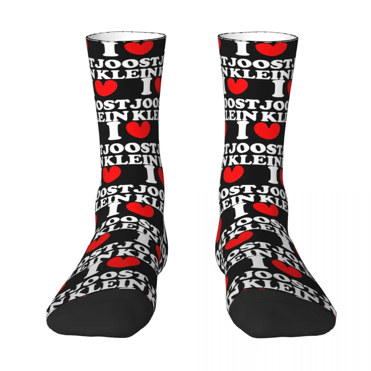 I Love Joost Klein Fans Gift Stockings Design Retro Socks Autumn Anti Skid Socks Men Outdoor Sports Soft Breathable Socks