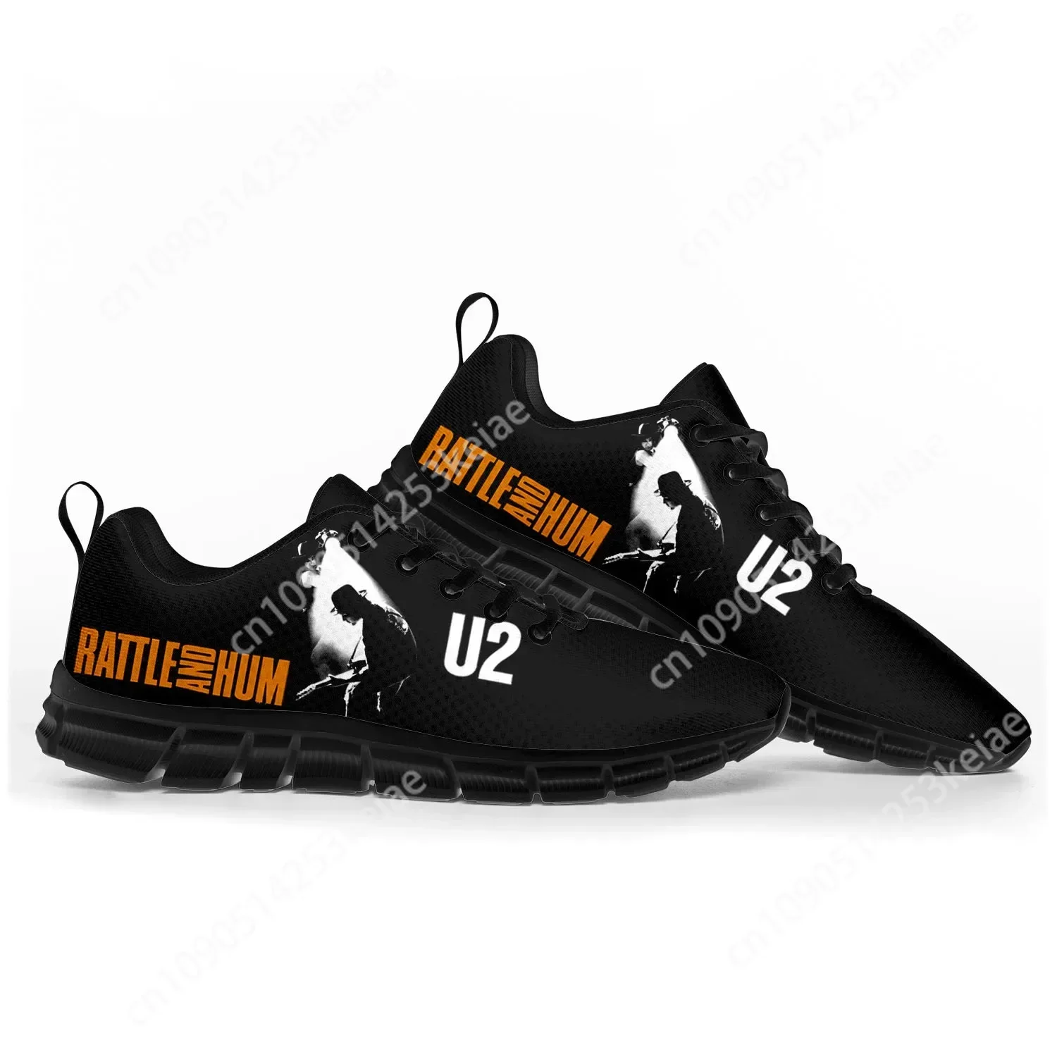 U2 rock band moda punk sapatos esportivos das mulheres dos homens adolescente crianças tênis casuais personalizados de alta qualidade sapatos casal preto