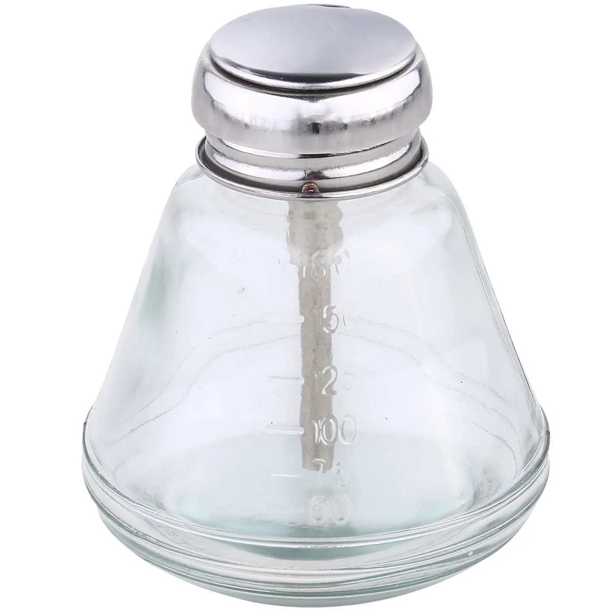 1 قطعة موزع الكحول الزجاجي المتين زجاجة المطهر المحمولة للاستخدام المنزلي في الهواء الطلق 180 مللي زجاجة موزعات معدنية أساسية