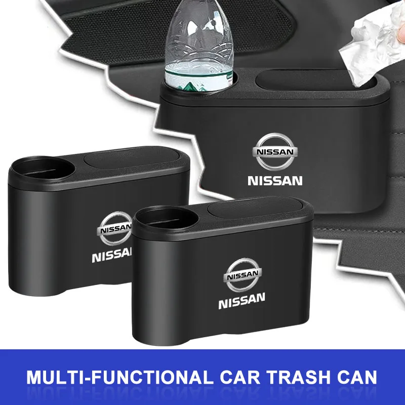 

1pcs Car Door Hanging Pressing Storage Case Auto Trash Can For Nissan Tiida Sylphy Teana X Trail T30 T32 Almera Qashqai J10 J11