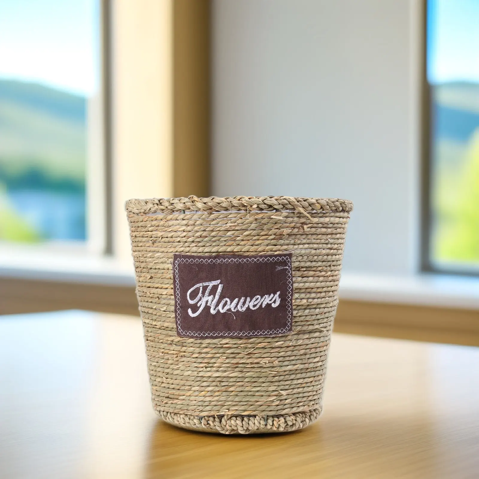 Large Vine Rattan Flowerpot Durable Creative Straw Plaited Knit Flowerpot Suitable for Flowers Plants Home Decor