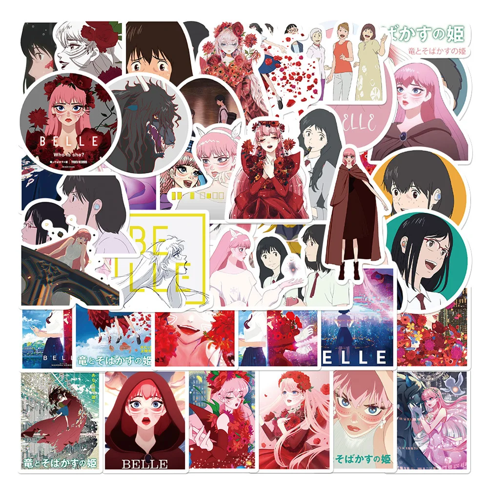 

50Pcs Anime Stickers Cartoon Decals DIY Skateboard Notebook Laptop Cool Waterproof Sticker