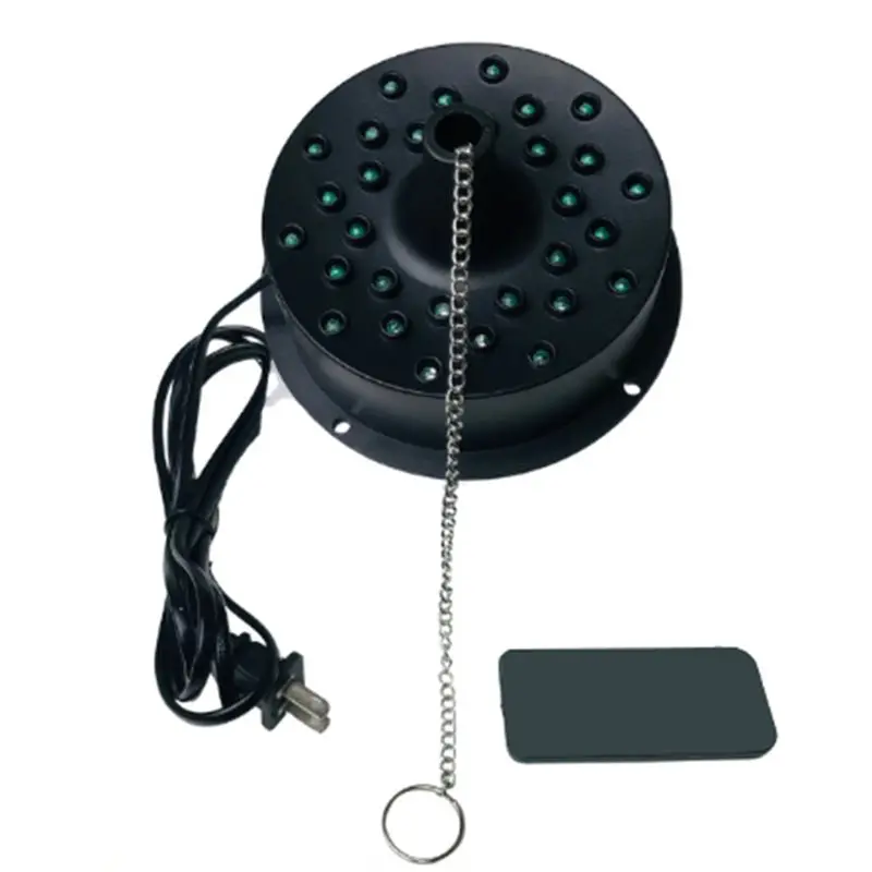 B03C-Disco Ball Motor With Light Glass Ball Remote Control Base Supports 4'' - 16'' Mirror Balls EU Plug