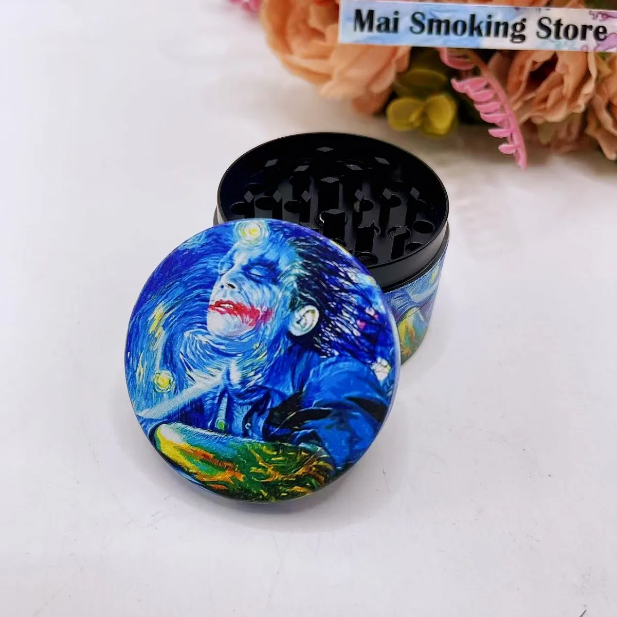 2inch Cartoon Herb Grinder 4-layer Manual Spice Mill Pepper Salt Mortar Grass Tobacco Grinder Cigarette Smoking Accessories