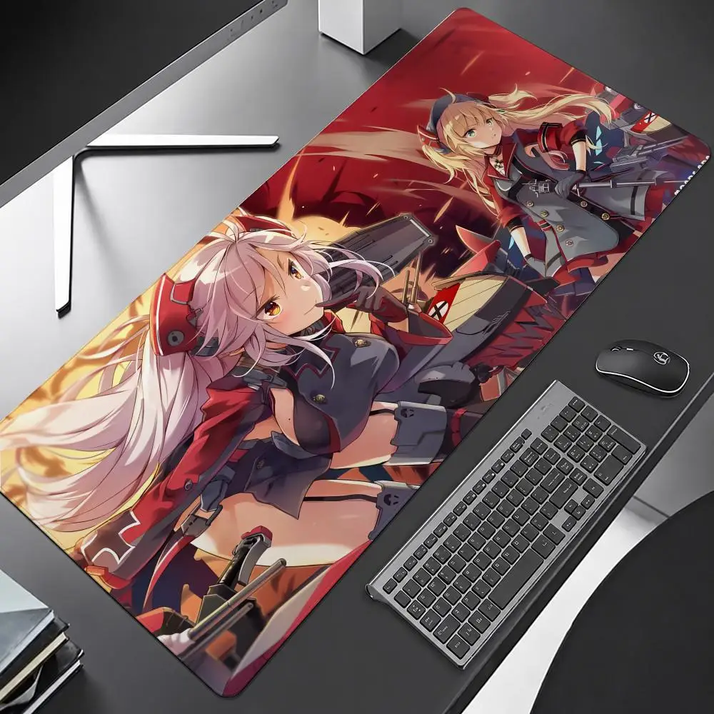 Azur Lane Mouse Pad Mouse Pad Anti-Slip Rubber Base Extended Desk Mat For Gamers Office Computer Accessories