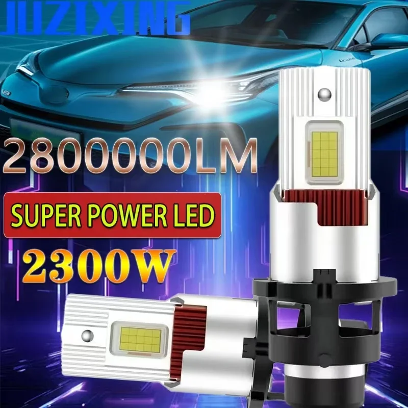 JUZIXING 2pcs D2SR D4SR 1:1 Xenon Canbus LED Headlight 6500K  HID for LED Lighthouse LED Bulb Turbo Plug&Play Car Headlamps