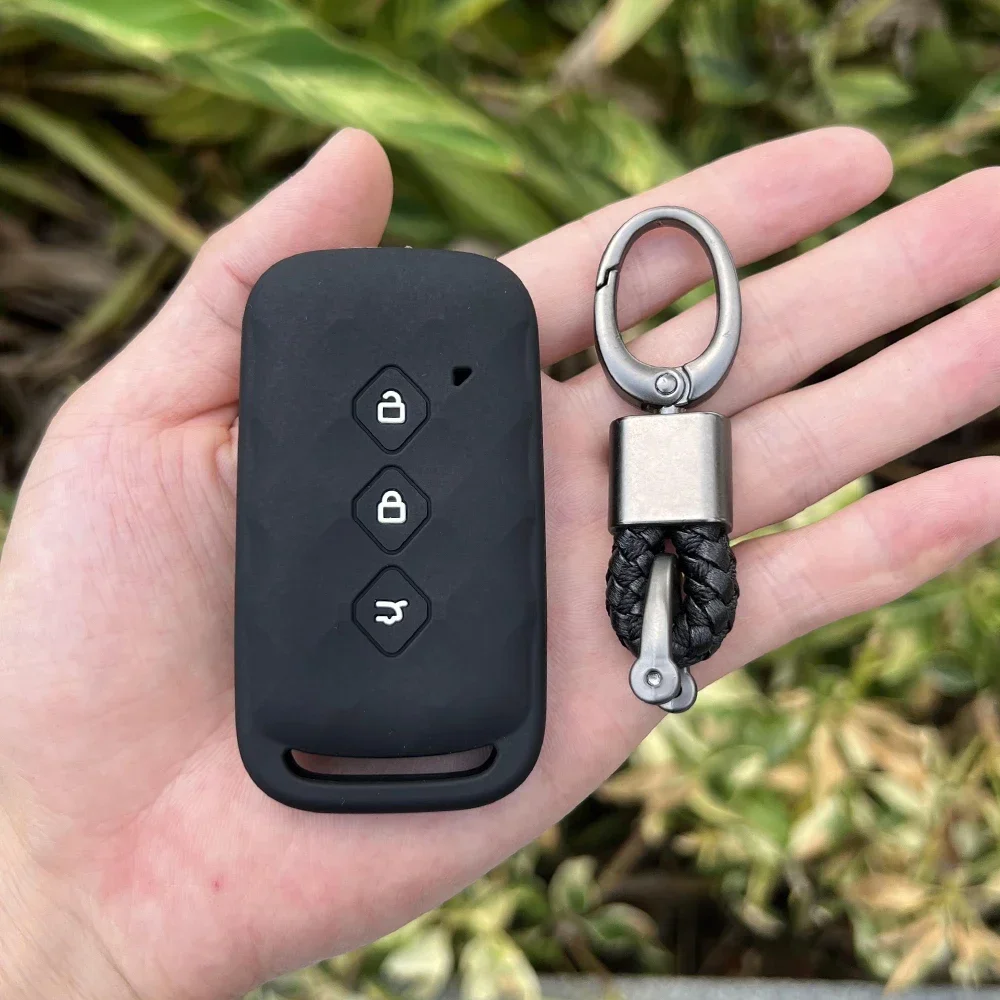 3 Button Silicone Car Key Cover Protect Case Set for Baojun 510 730 360 560 RS-5 530 630 Wuling Hongguang S Keychain Accessories