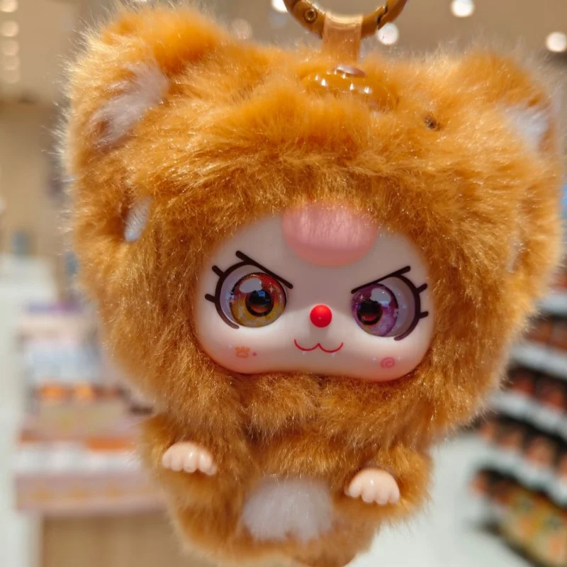 Miniso Three Year Old Mini Hug Series Vinyl Plush Blind Box Trendy Play Doll Cute Decorative Pendant Ornament Festival Gift