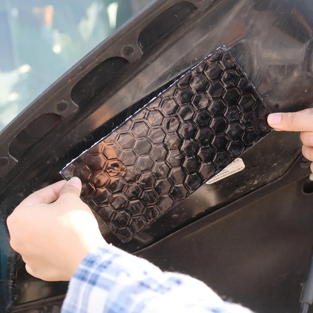 Car Audio Sound Deadener Butyl Rubber Damping Plate Aluminum Foil Auto Door Trunk Roof Noise Insulation Anti Vibration Material