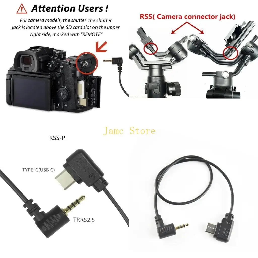 LX0B Fast Speed Camera Shutter Release Cord Replacement For GH3 GH4 GH5 GH6 GH7
