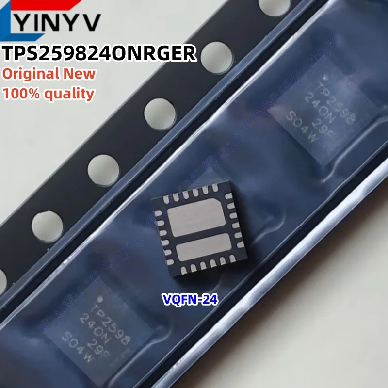 5Pcs TPS259824ONRGER TPS2598 24ON TPS259824ON 1.5% Accurate Load Current Monitoring and Adjustable Transient Fault Management