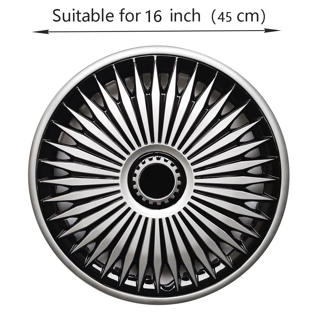 4pcs hub caps suitable for cars with 16-inch iron wheels, made of PP plastic, can be used to decorate the appearance of car whee