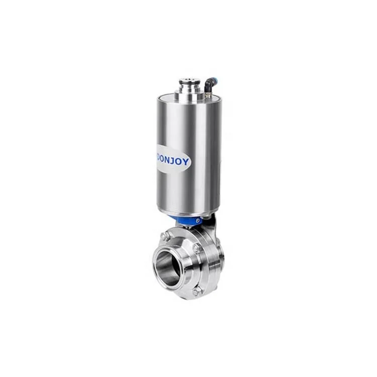

Performance SS304 SS316L Stainless Steel Sanitary Pneumatic Butterfly Valve for Water for Dairy and Beverage Industries