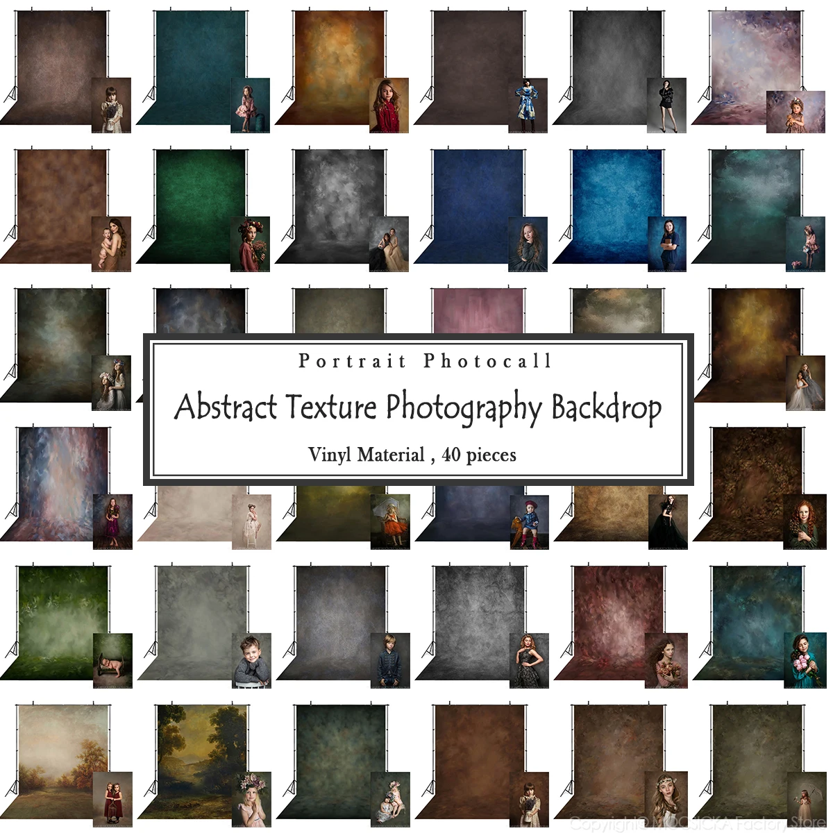 CUSTOMSIZE Art Abstract Photography Backdrop Adult Birthday Newborn Portrait Props Texture Retro Solid Background Photo Studio