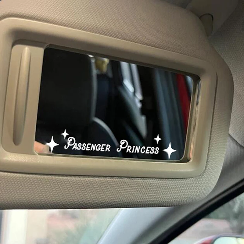 1PC Auto Interior Accessories Creative Passenger Princess Mirror Car Decal Cute Car Vinyl Funny Art Sticker Decals Decoration